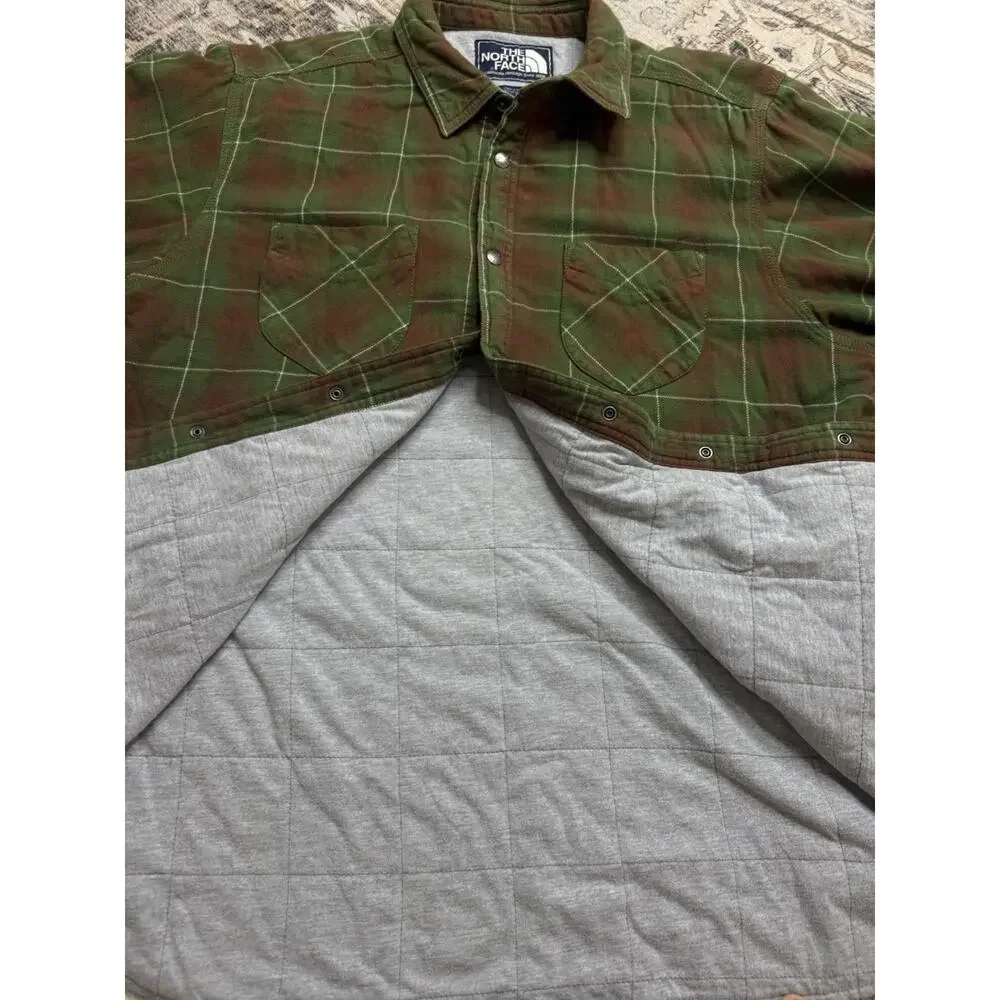 The North Face Campshire Plaid Flannel Insulated Shirt Jacket Shacket Men's XL